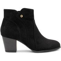 Paradox London Women's 'Anya' Mid Block Heel Ankle Boot in Black | Size: 8