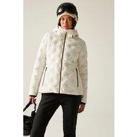 Dare 2b Women's Enfold Waterproof Insulated Padded Ski Jacket in White | Size: 16