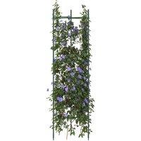 Berkfield Home Tomato Cage 2 pcs 116 cm Steel & PP in Green