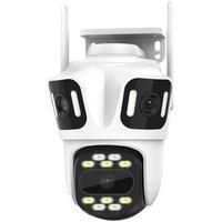 Hinsinc Outdoor CCTV PTZ Zoom Home Security Cam Wireless Camera in White