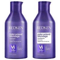 Redken Color Extend Blondage Shampoo 300ml & Conditioner Duo in Clear