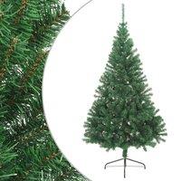 Berkfield Home Artificial Half Christmas Tree with Stand Green 240 cm PVC