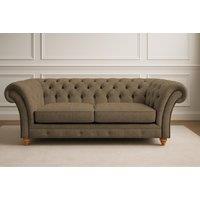Somnior Vintage Chesterfield 2 Seater Sofa Dapple Fabric UK Manufactured in Chocolate