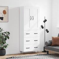 Berkfield Home Highboard White 69.5x34x180 cm Engineered Wood