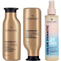 Pureology Nanoworks Shampoo 266ml, Nanoworks Conditioner 266ml & Color Fanatic Multi-Tasking Spray 200mlPack in Clear