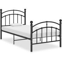 Berkfield Home Bed Frame Black Metal 100x200 cm
