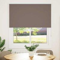 Berkfield Home Roller Blind Blackout Coffee 120x130 cm Fabric Width 116.6 cm Polyester in Brown