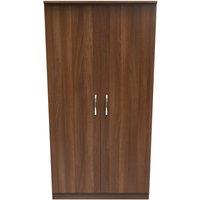 Ready Assembled 2 U Hampshire Wide Plain Wardrobe (Ready Assembled) in Walnut