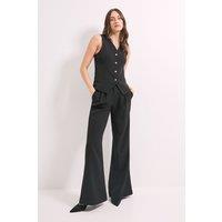 Principles Women's High Waisted Wide Leg Trouser in Black | Size: 16