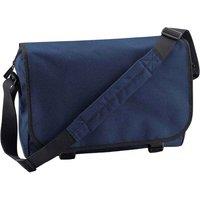 Bagbase Men's Contrast Detail Messenger Bag in Navy