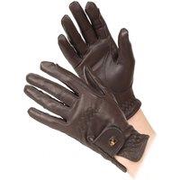 Aubrion Men's Leather Riding Gloves in Brown | Size: XL