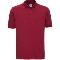 Russell Men's Classic Cotton Pique Polo Shirt in Red | Size: Small