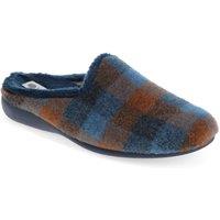 Pavers Men's Warm-Lined Mule Slippers in Navy | Size: 11