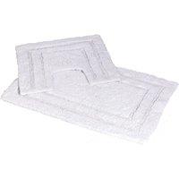 Showerdrape 'Pinnacle' 2 Piece Cotton Bath Mat Set in White