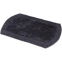 Showerdrape Ultra 100% Cotton Grey Reversible Bath Mat 800 x 500mm in Charcoal