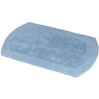Showerdrape Ultra 100% Cotton Grey Reversible Bath Mat 800 x 500mm in Blue