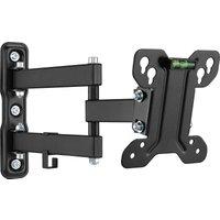 Ross Full Motion TV Wall Mount 13-27" 75x75mm to 100x100mm 25kg in Black