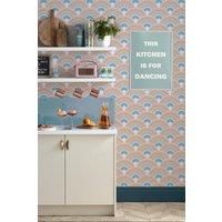 Graham & Brown Curve Earth Wallpaper in Blue | Size: 10000mm x 520mm