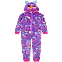 Furby Girl's Onesie With 3D Ears in Purple | Size: 4-5 Years
