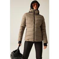 Dare 2b Women's Glacial Waterproof Insulated Padded Ski Jacket in Brown | Size: 16