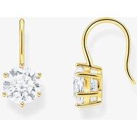 THOMAS SABO Women's Gold Plated Cubic Zirconia Earrings H2287-414-14