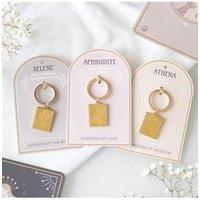 KDMD Set of 6 Goddess Energy Keyrings in Gold