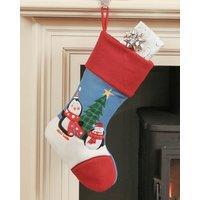 Dibor Set of 4 Skip & Rolo Children's Penguin Xmas Gift Christmas Stocking | Size: 4 Pack