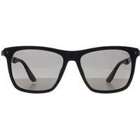 BMW Men's Square Matte Black Smoke Polarized BW0002-H Sunglasses