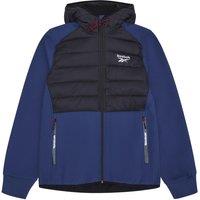 Reebok Men's Mixed Media Jacket in Blue | Size: Medium