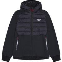 Reebok Men's Mixed Media Jacket in Black | Size: Large