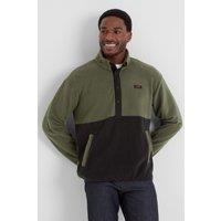 TOG24 Men's 'Horth' Half Zip Sweat in Khaki | Size: Large
