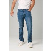French Connection Men's Cotton Straight Leg Stetch Denim Jeans in Light Blue | Size: 34