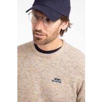 Weird Fish Men's Gorleston Crew Neck Jumper in Ecru | Size: 5XL