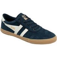 Gola Classics Men's 'Badminton' Suede Lace-Up Trainers in Navy | Size: 8