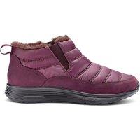 Hotter Women's Wide Fit 'Frost' Boots in Maroon | Size: 6