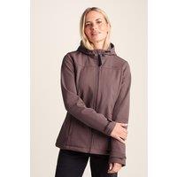 TOG24 Women's 'Keld' Shower Resistant Hooded Softshell Jacket in Dark Mauve | Size: 10