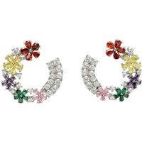 AVANT-GARDE PARIS Women's Diva Collection Dainty Floral Hoops