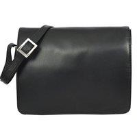 House of Leather Women's Puerto Rico Real Leather Bag in Black | Size: Medium
