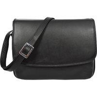 House of Leather Women's Maldives Real Leather Bag in Black | Size: Medium
