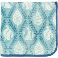 Helena Springfield 'Woodland Trellis' Fleece Blanket in Blue | Size: 140 cm x 180 cm