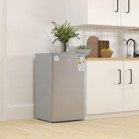 HOMCOM 91 Litre Freestanding Under Counter Fridge with Chiller Box, 47.5cm Wide in Grey