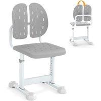 Costway Height-adjustable Kids Desk Chair Children Study Chair in Grey