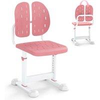 Costway Height-adjustable Kids Desk Chair Children Study Chair in Pink
