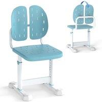 Costway Height-adjustable Kids Desk Chair Children Study Chair in Blue