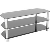 AVF Classic 1.14m Glass Corner TV Stand, For TVs Up To 55 in Black
