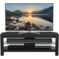 AVF Calibre Plus 1.15m TV Stand With Glass Shelf, For TVs Up To 55 in Black