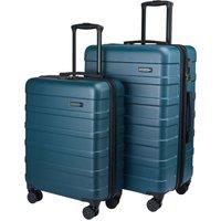 Cabin Max Anode Suitcase Set - 100L Hold Check-In Case & 40L Cabin Case in Dark Blue