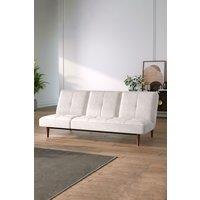 3 Seater Upholstered Sofa Bed with Wood Legs