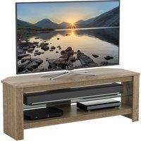 AVF Calibre Plus 1.15m TV Stand With Glass Shelf, For TVs Up To 55 in Natural