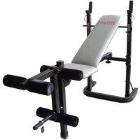 York B500 Folding Barbell Weight Bench in Black